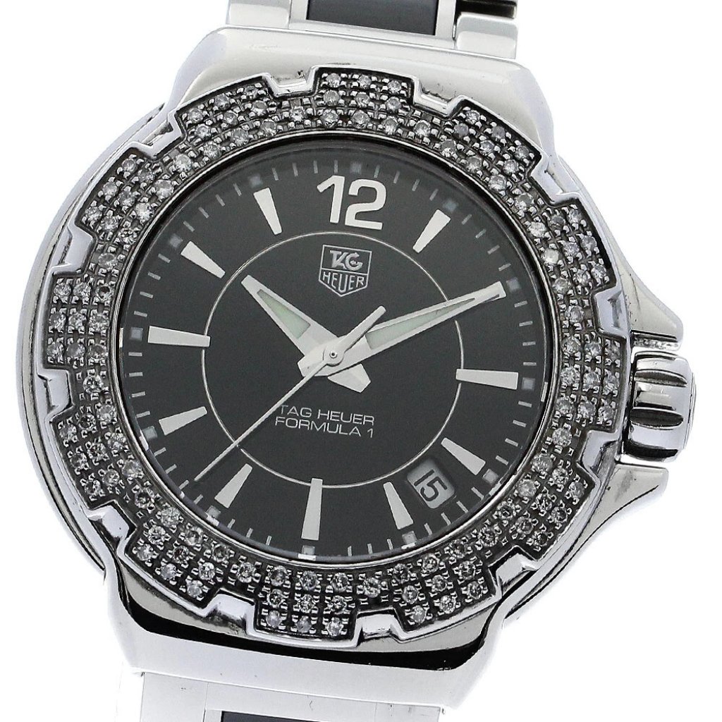 Tag Heuer Formula 1 Diamond Bezel Black Dial Quartz Ladies Watch